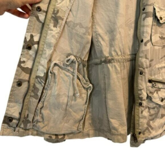 Lily Aldridge by Velvet | Women's Camouflage Full Zip Snap Jacket Size Small - Picture 8 of 12